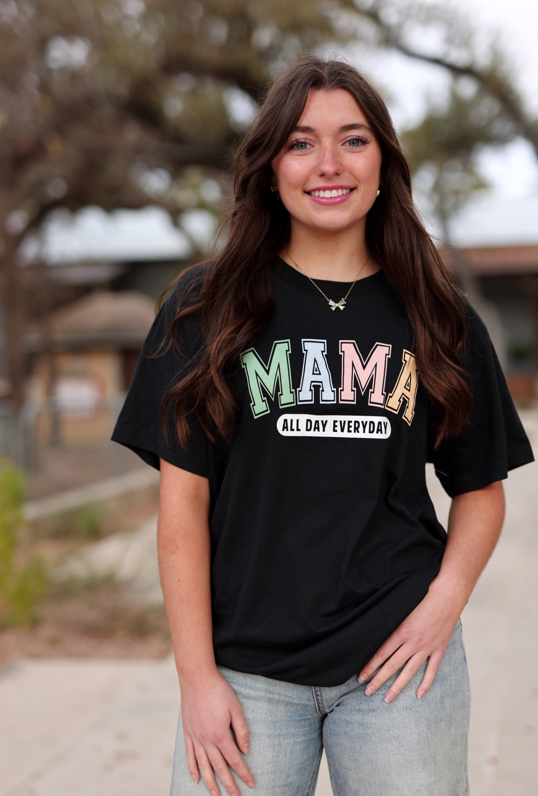 Mama All Day Everyday (Midnight) - Short Sleeve/Crew