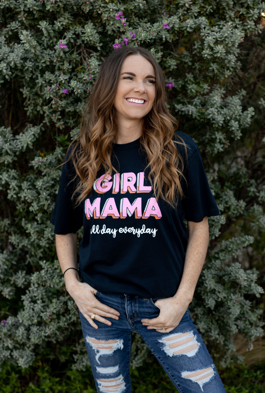 Girl Mama (Midnight Navy) - Short Sleeve / Crew – Jadelynn Brooke®