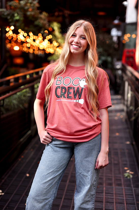 Boo Crew (Rust) - Short Sleeve/Crew