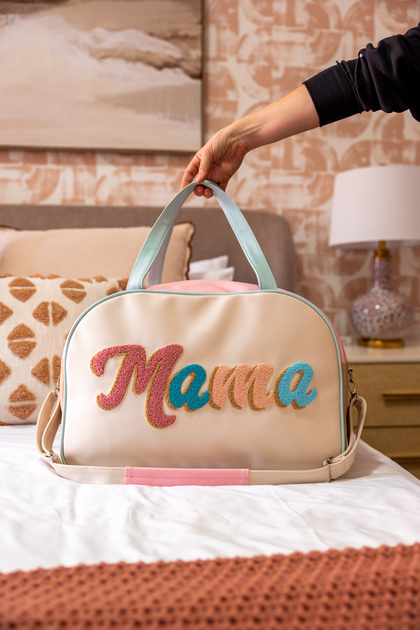 Duffle Bag (Cream) - Mama – Jadelynn Brooke®