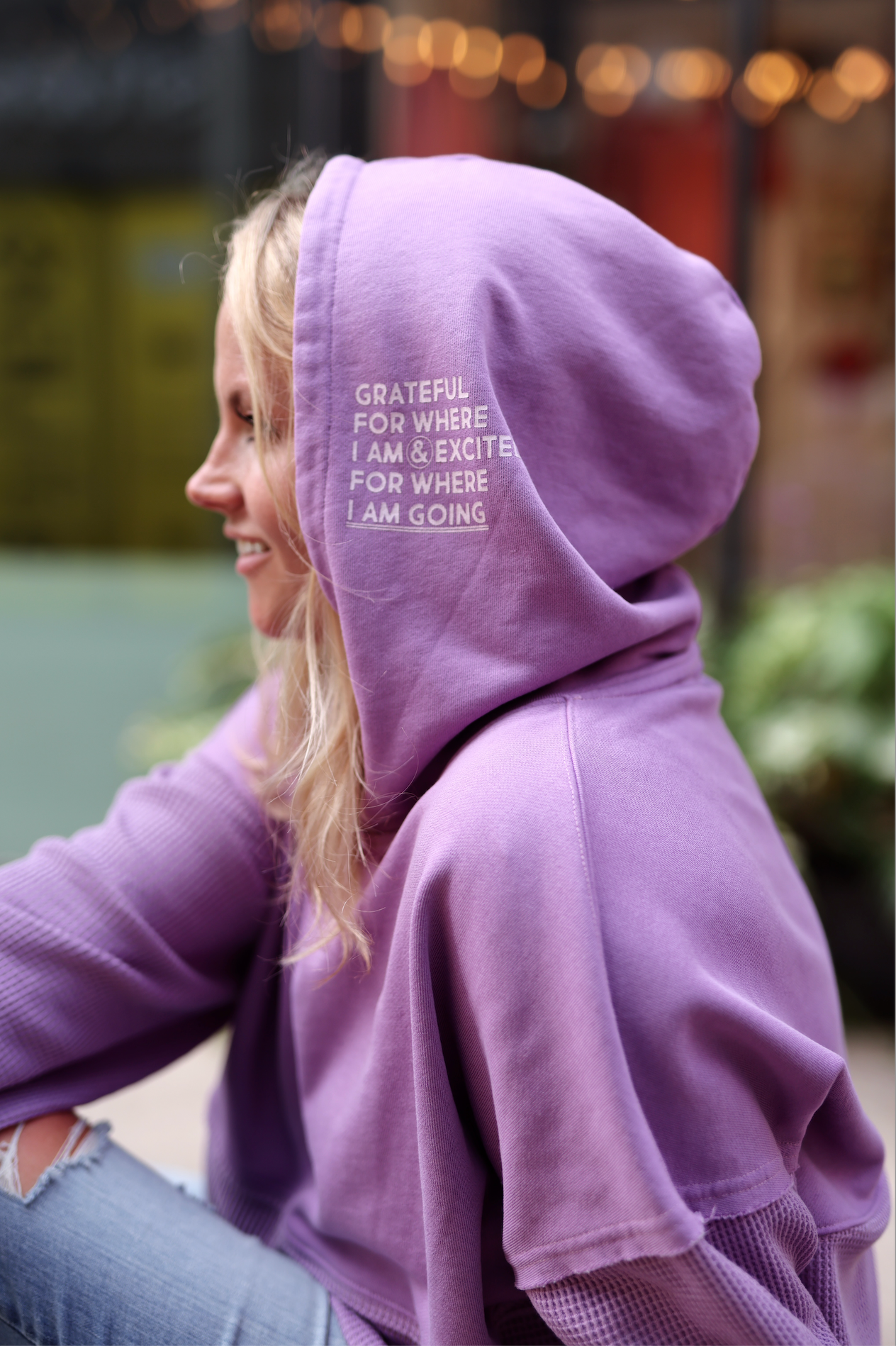Grateful For Where I Am (Orchid) - Hidden Message Oversized Waffle Grateful For Where I Am (Orchid) - Hidden Message Oversized Waffle