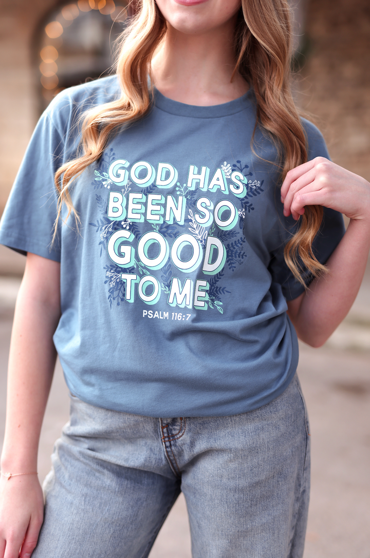 K&C - God Has Been So Good (Slate) - Short Sleeve/Crew