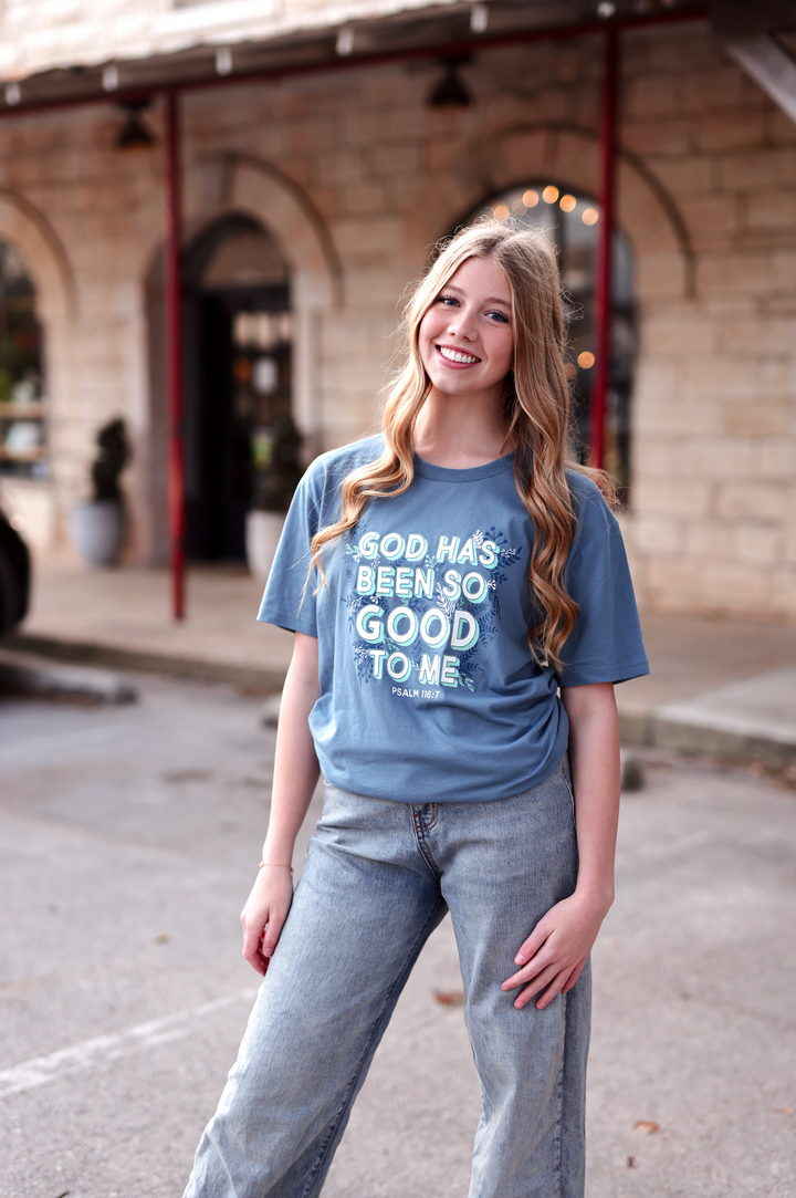 K&C - God Has Been So Good (Slate) - Short Sleeve/Crew