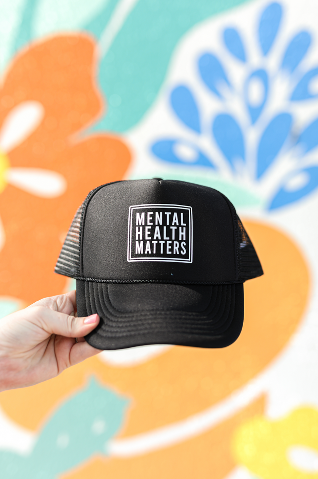 Trucker Hat - Mental Health Matters (Black)