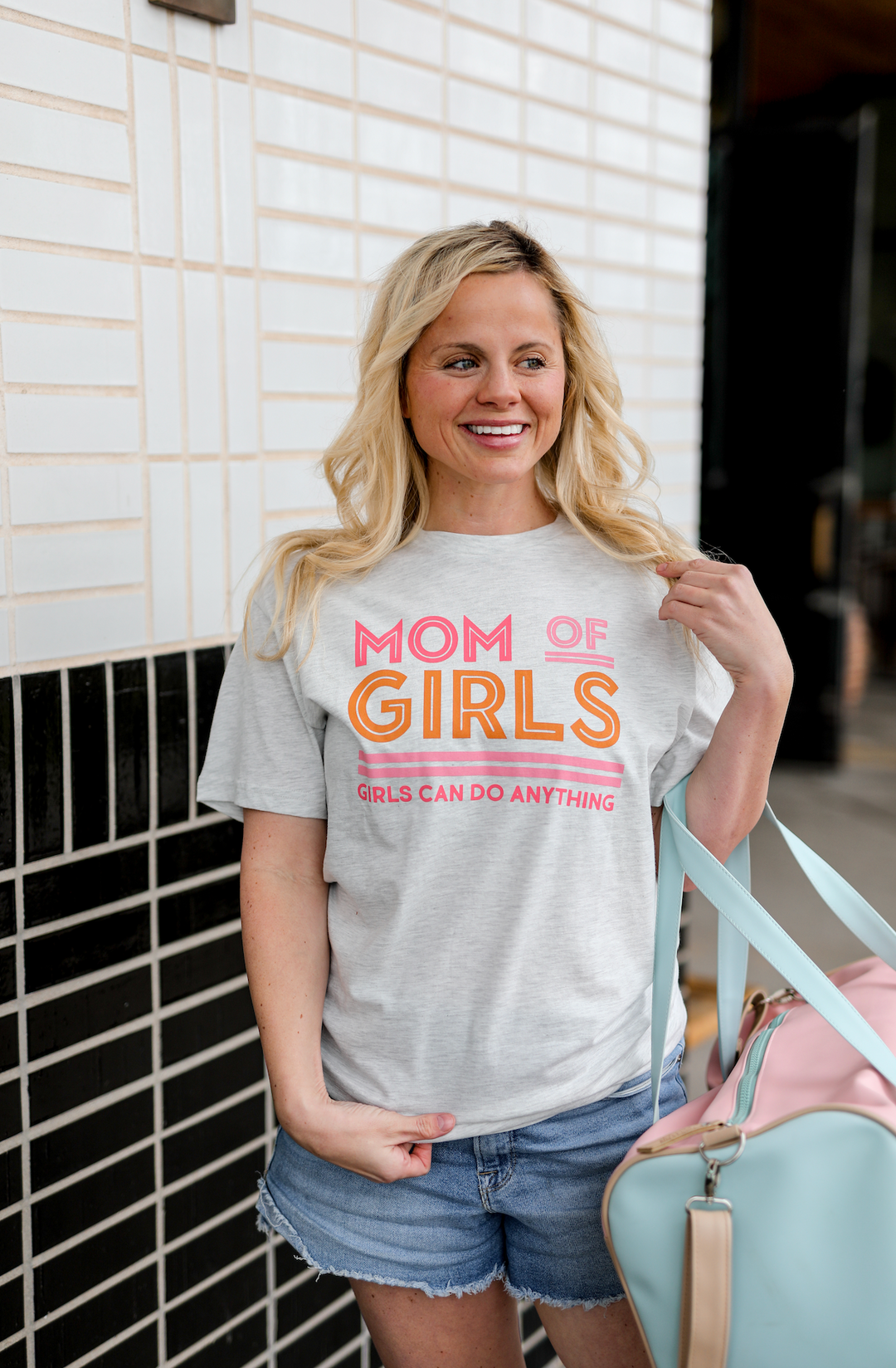 TSL - Mom Of Girls (Oatmeal) - Short Sleeve / Crew