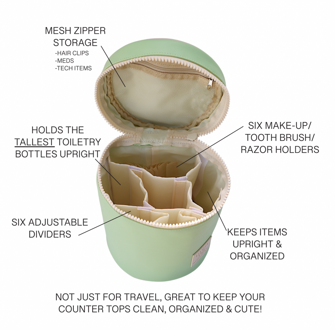 Barrel Toiletry Bag - All The Things (Happy Checkered)