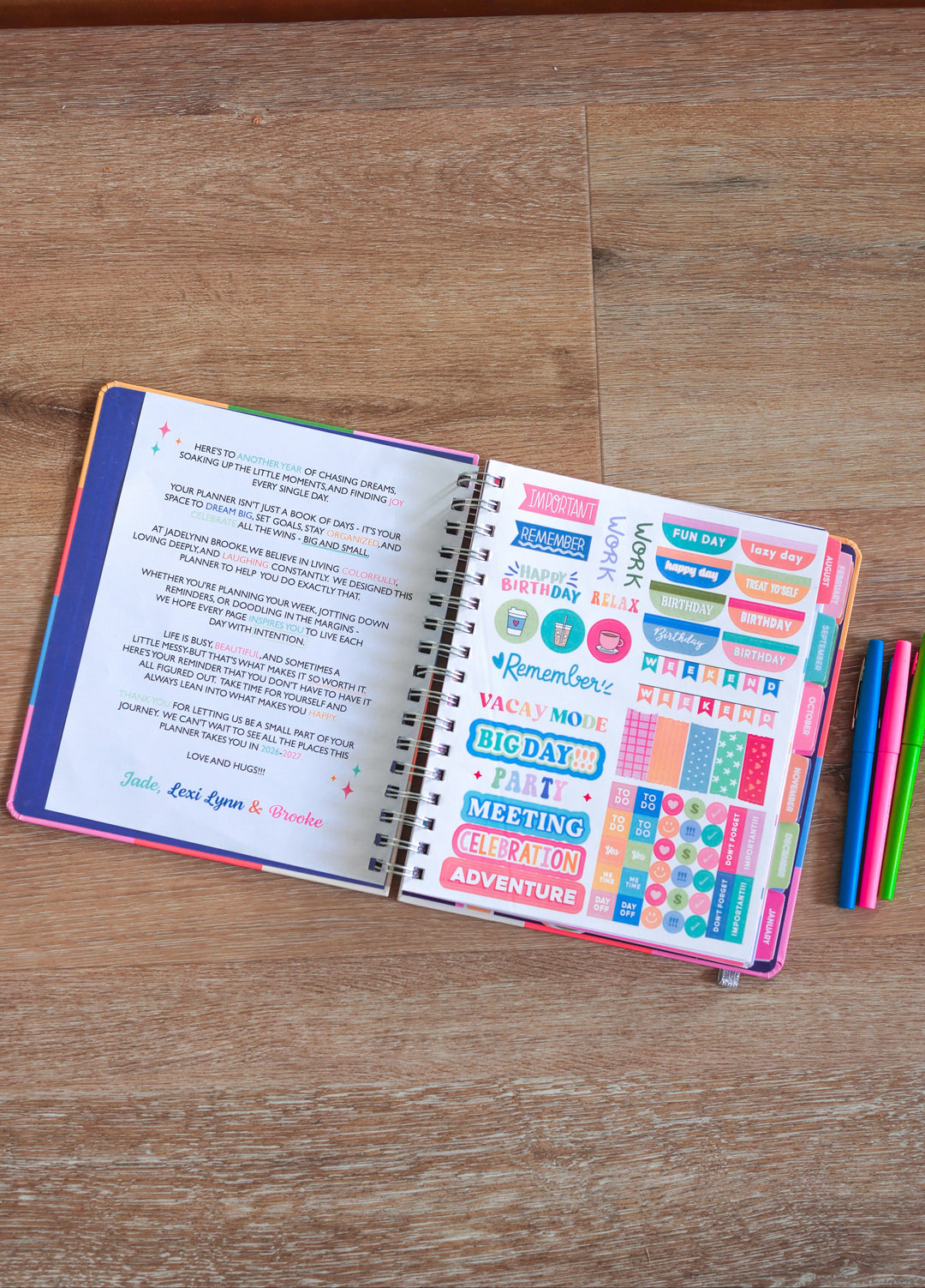 Planner - Happy Checkered