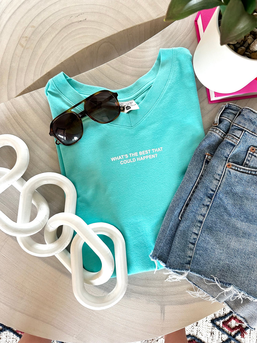 Remember You Prayed (Seafoam Heather) - Short Sleeve / V-neck