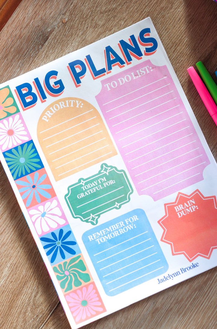 2026 Notepad - Big Plans