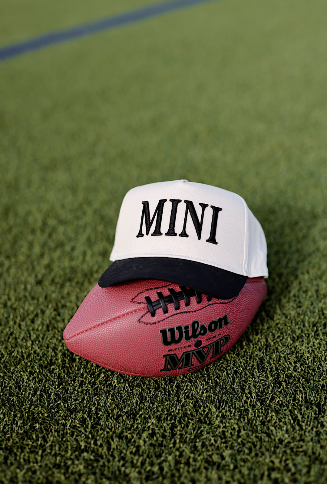 Trucker Hat - MINI 3D Embroidery - Youth (Natural/Black)