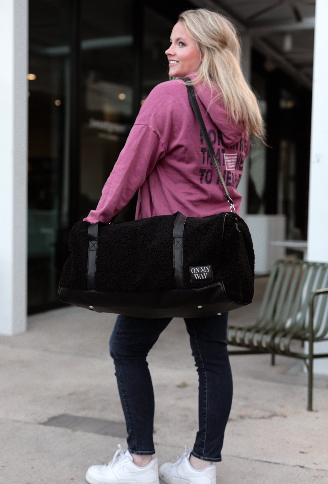 Teddy Duffle Bag - On My Way (Midnight) – Jadelynn Brooke®