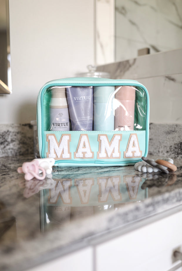 Mama Oversized Mint Cosmetic Bag (Mint)