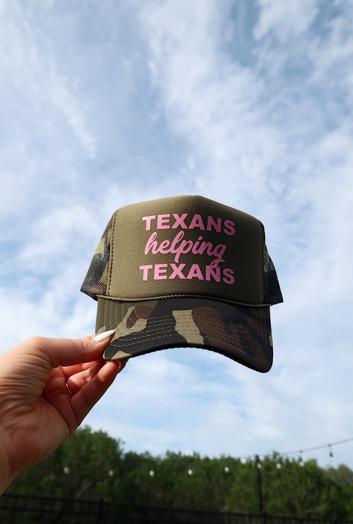 Trucker Hat - Texans Helping Texans (Camo/Pink)