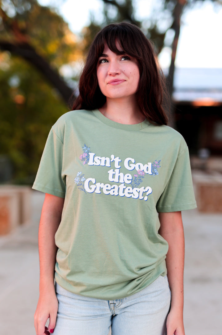 K&C Isn't God The Greatest? - (Sage) S/S Crew
