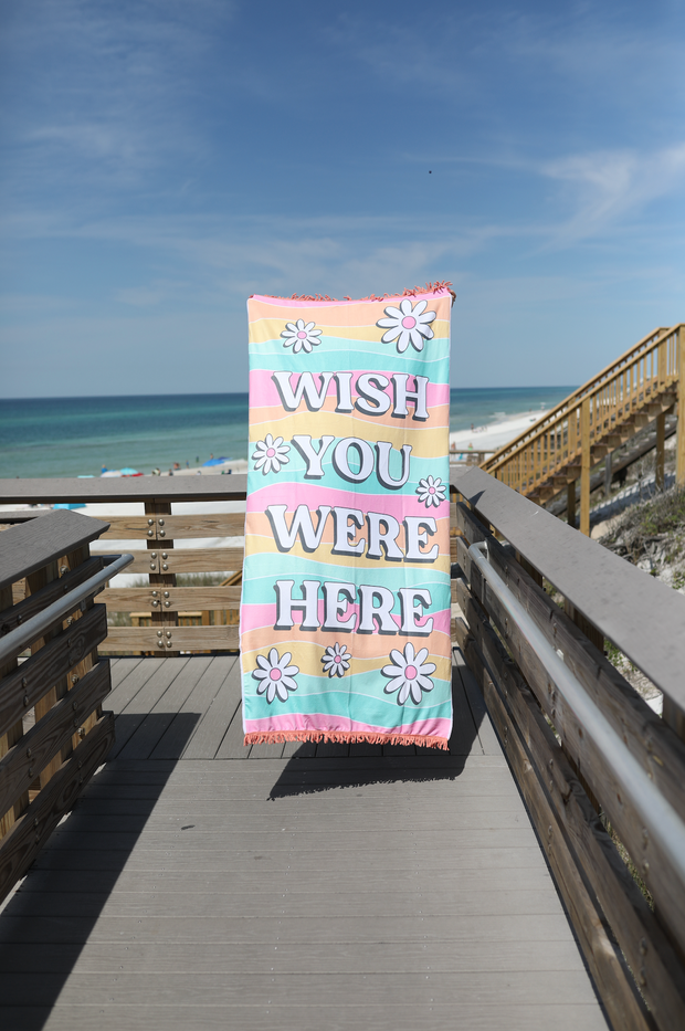 Towel - Wish You Were Here (Daisies)