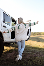 Joyful (Cream) - "My Go To" Oversized Sweatshirt / Crew