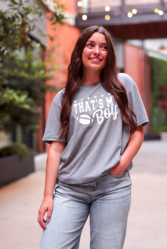 That's My Boy (Graphite Heather) - Short Sleeve/Crew