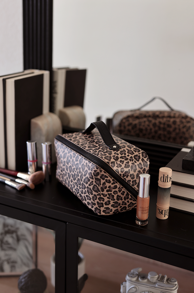 Hold All Cosmetic Bag - Traditional Cheetah WITHOUT customization