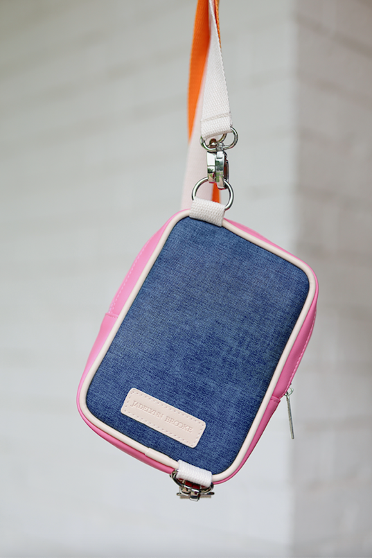Crossbody Purse - Denim Print