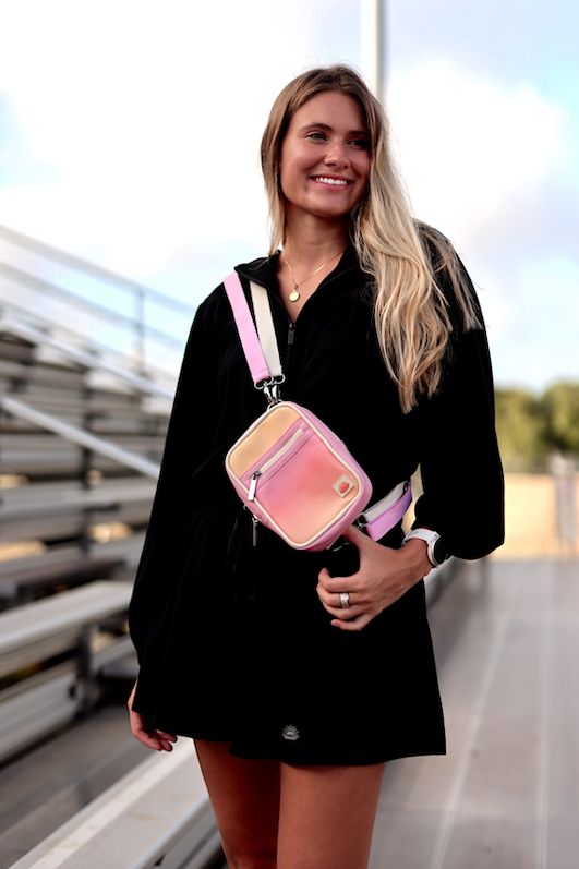 Crossbody Purse - Sunset Gradient (Orange/Pink)