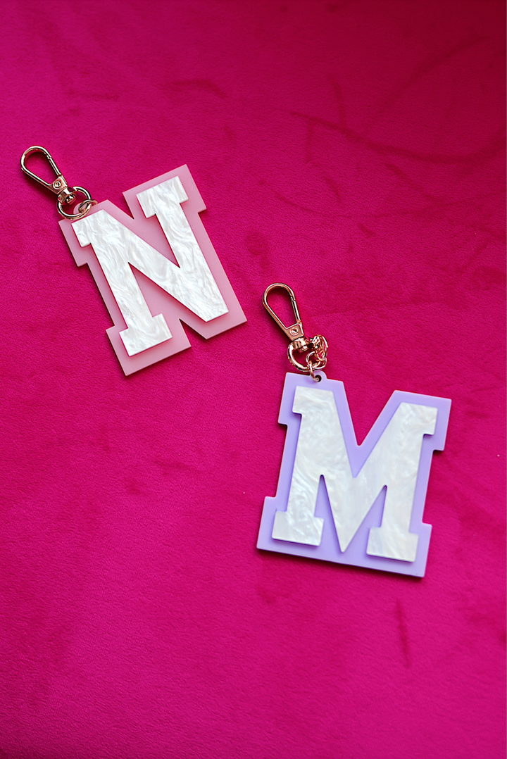 Acrylic Keychain - Lilac/Pearl