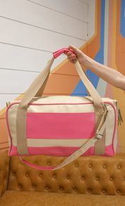 Duffle Bag - Vacay Weekender (Cream / Pink)