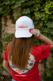 Trucker Hat - Sunkissed Embroidery (White)