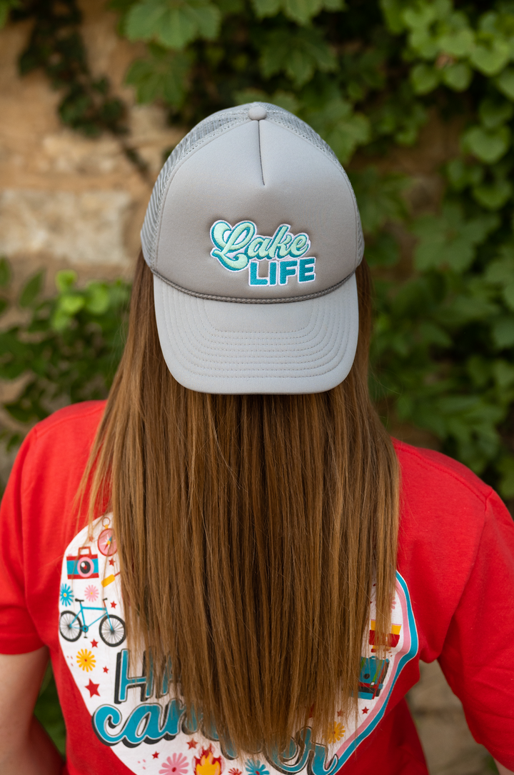 Trucker Hat - Lake Life Embroidery (Grey)