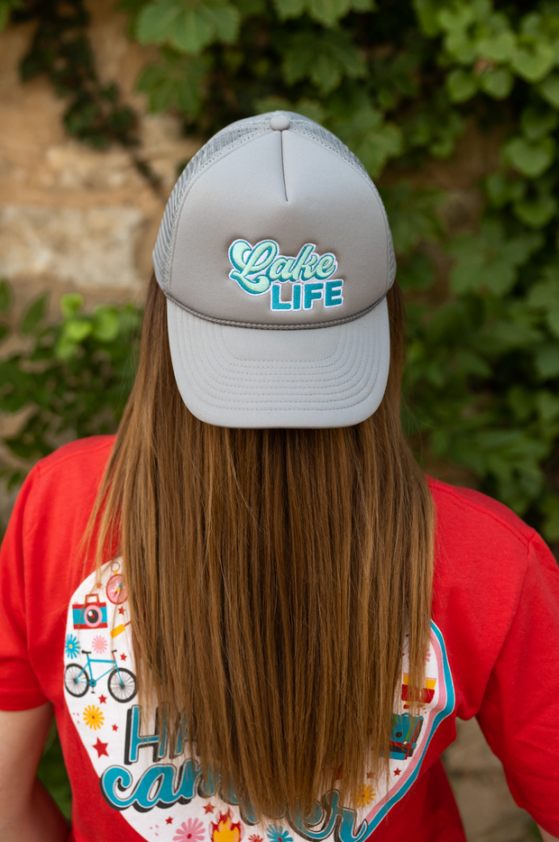 Trucker Hat - Lake Life Embroidery (Grey)