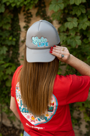 Trucker Hat - Lake Life Embroidery (Grey)