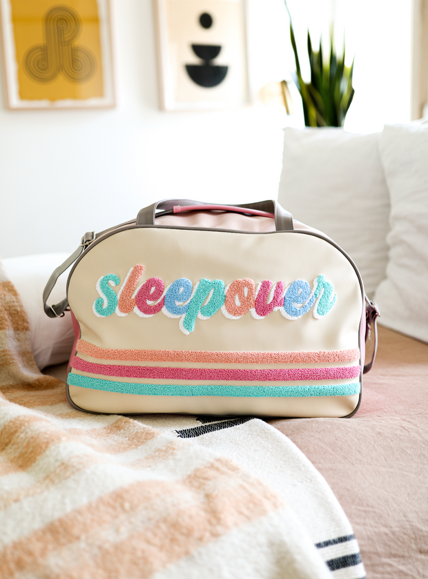 Duffle Bag Weekender - Sleepover (Cream/Pink/Grey)