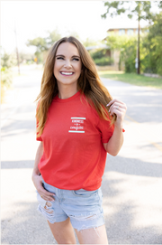 K&C - Home Is Where You Park It (Deep Coral) - Short Sleeve / Crew