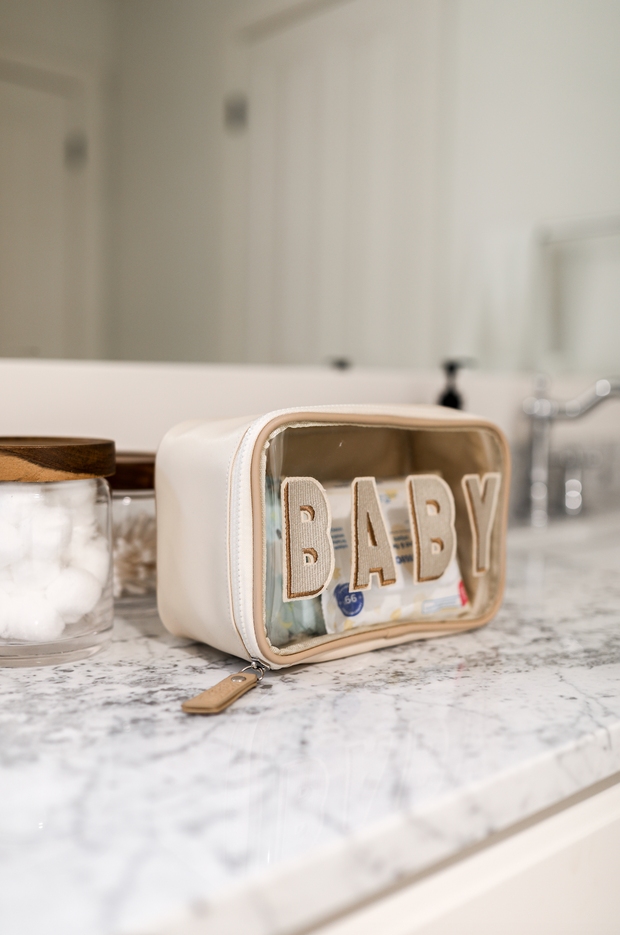 Cosmetic Bag (Neutral Lettering) - Baby
