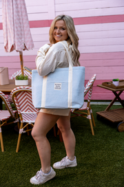 Terry Tote (Light Blue) - Sunny Days Ahead