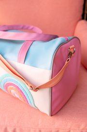 Duffle Bag - Double Rainbow (Light Blue / Pink)