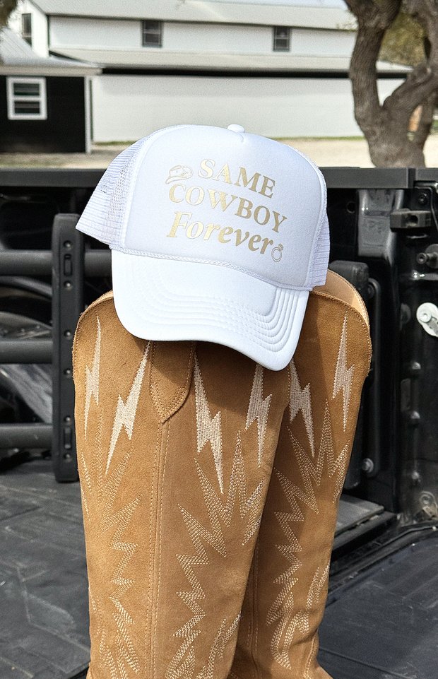 Trucker Hat - Same Cowboy Forever (White)