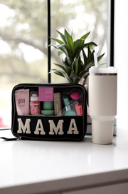 MAMA (Midnight) Oversized Cosmetic Bag