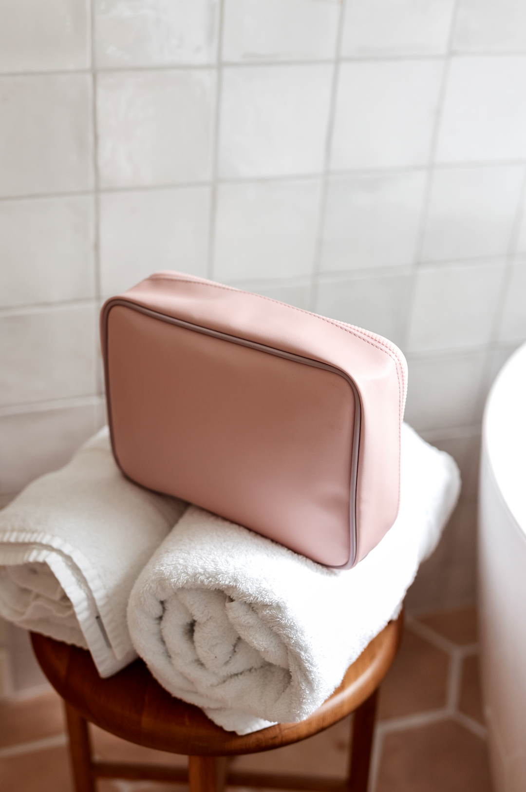 Self Care Oversized Cosmetic Bag (Blush/Lavender) – Jadelynn Brooke®