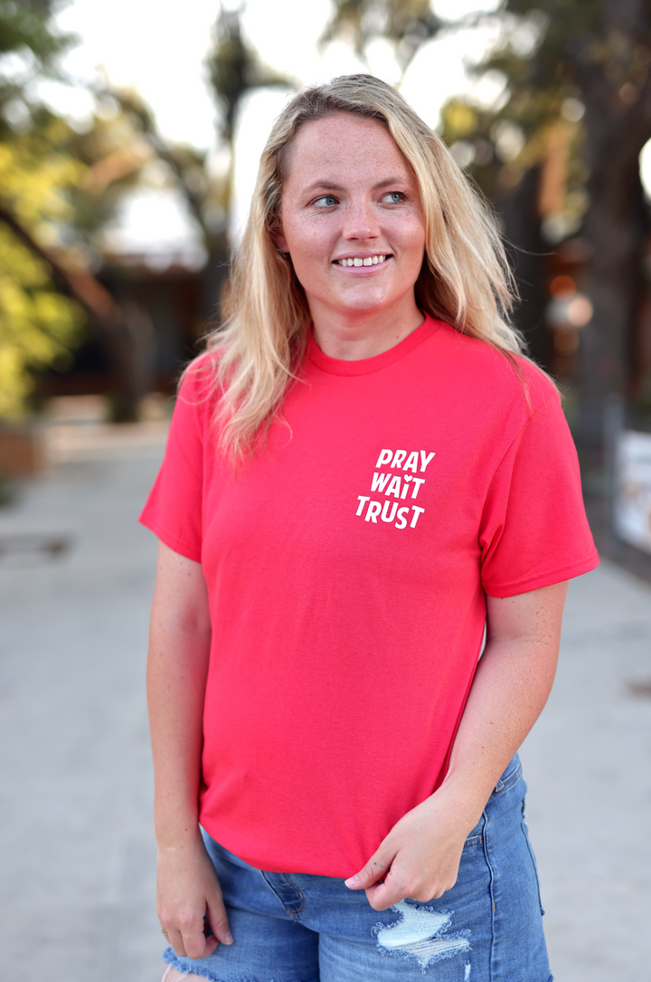 K&C - Jesus Is The Way Way (deep coral) - Short Sleeve / Crew