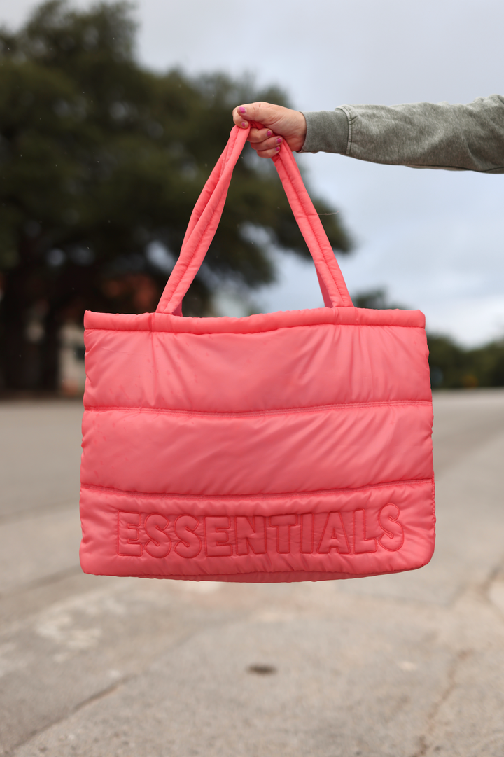 Carry All Quilted Puffer Tote - Essentials (Citrus)