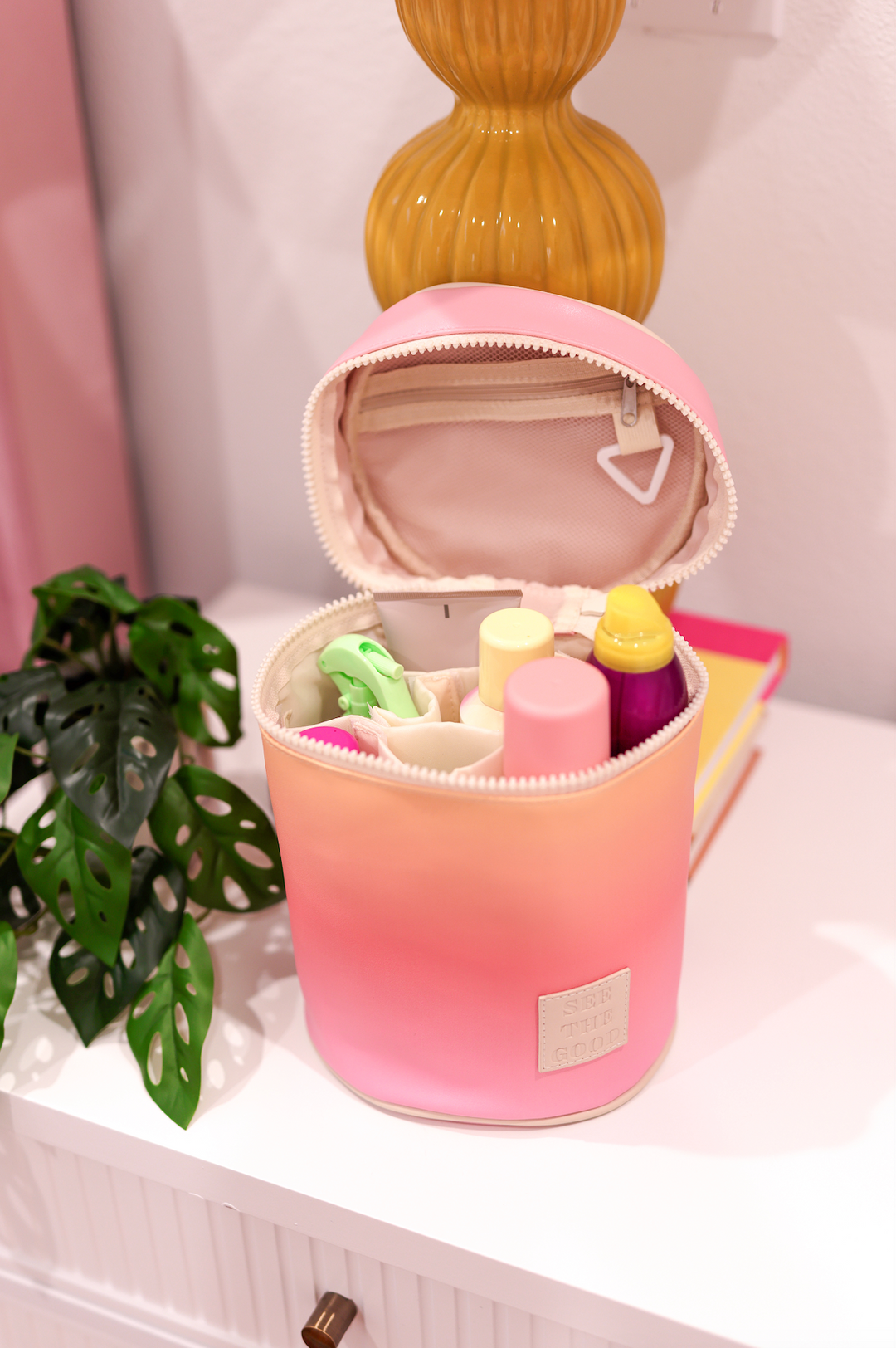 great travel makeup bags Barrel Toiletry Bag