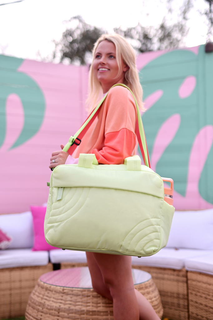 Modern Puffer Quilted Duffle - (Lime) – Jadelynn Brooke®
