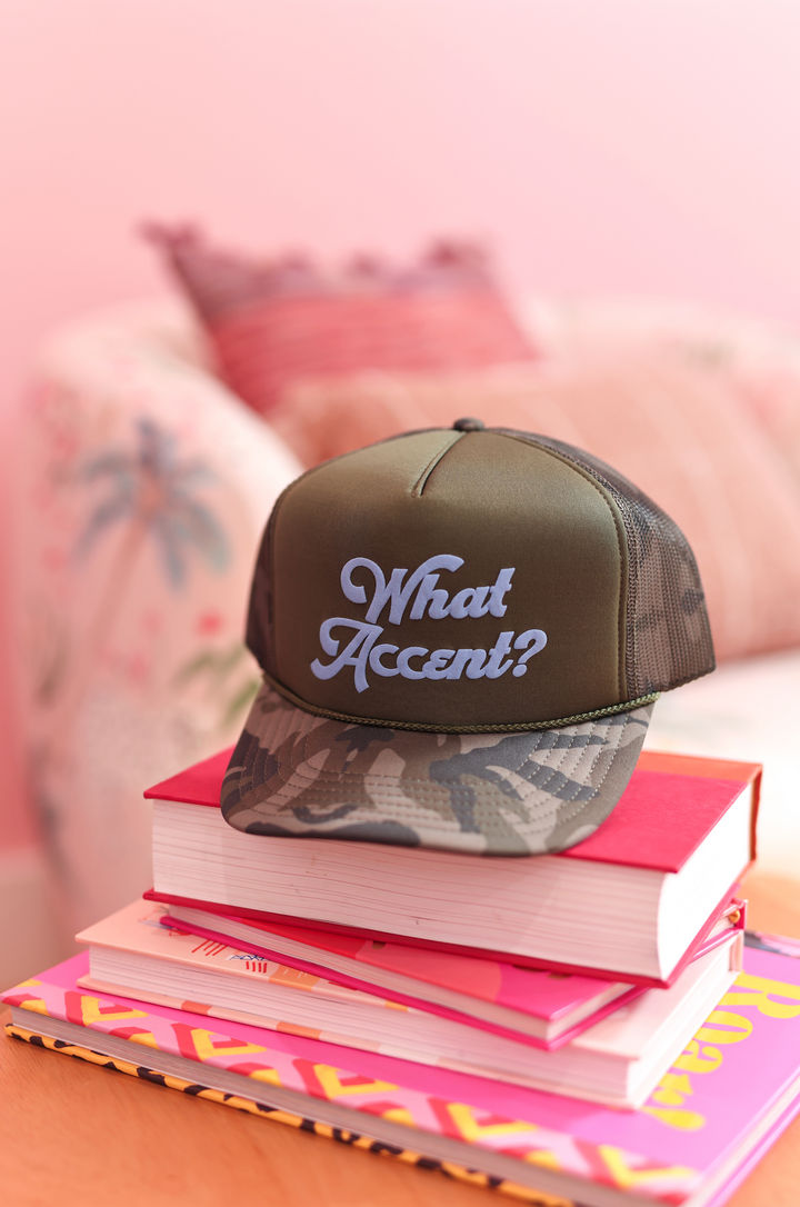 Trucker Hat - What Accent? (Camo)