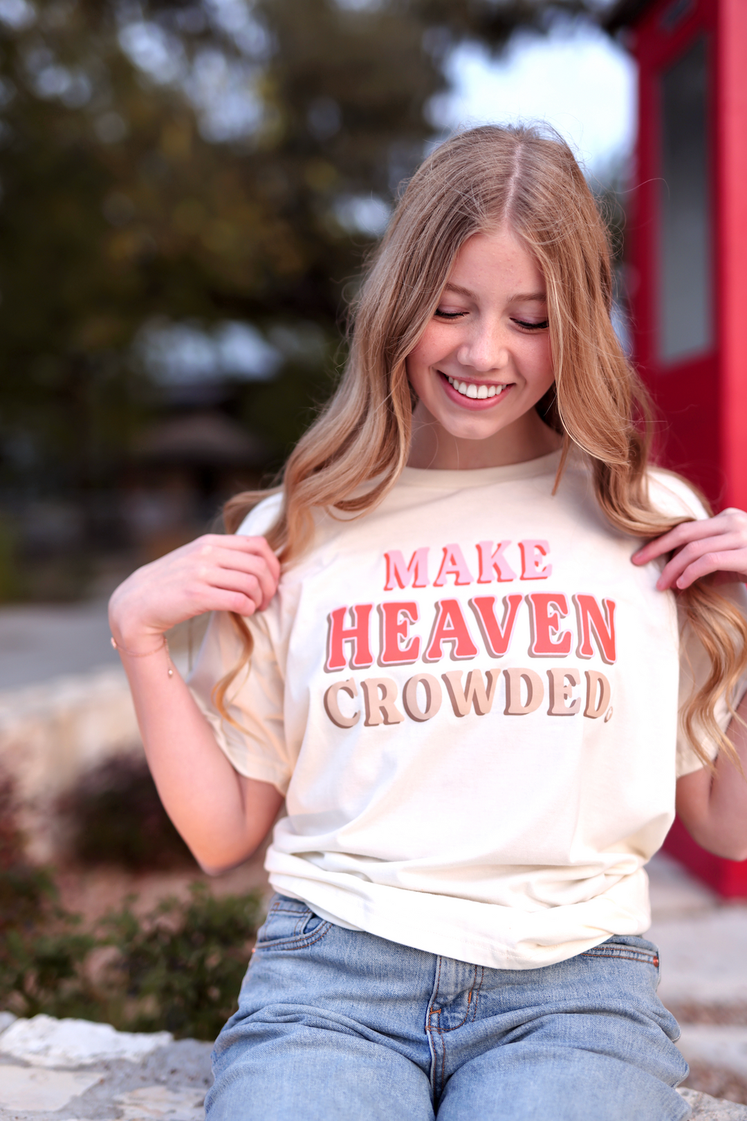 Make Heaven Crowded (Cream) - Short Sleeve/Crew