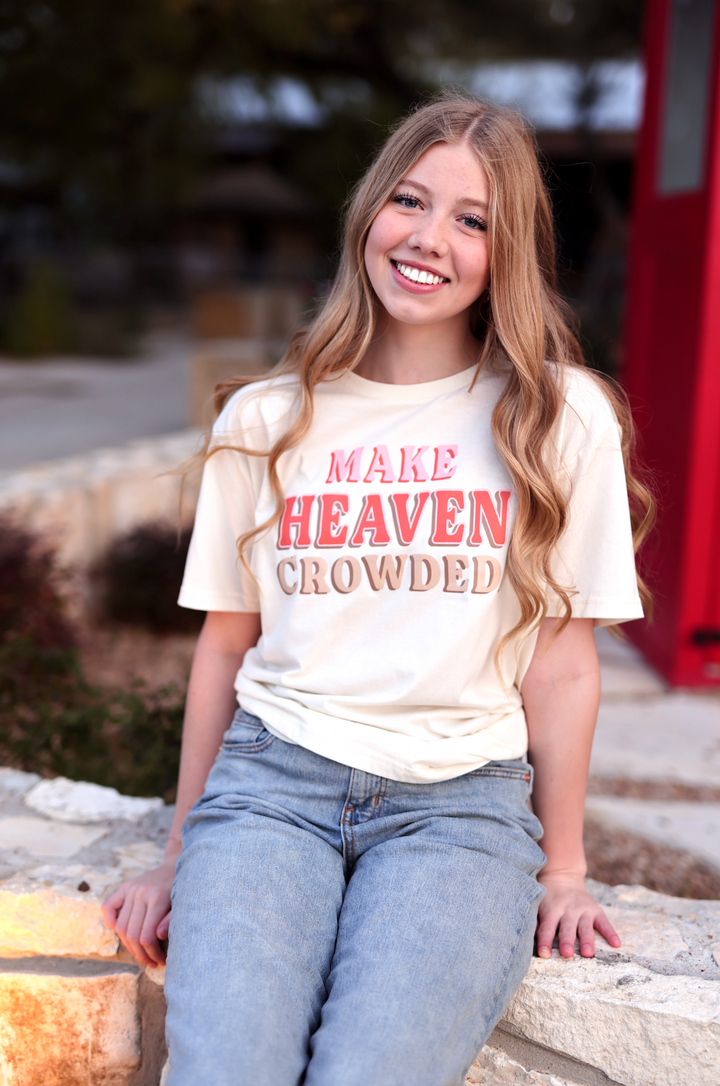 Make Heaven Crowded (Cream) - Short Sleeve/Crew
