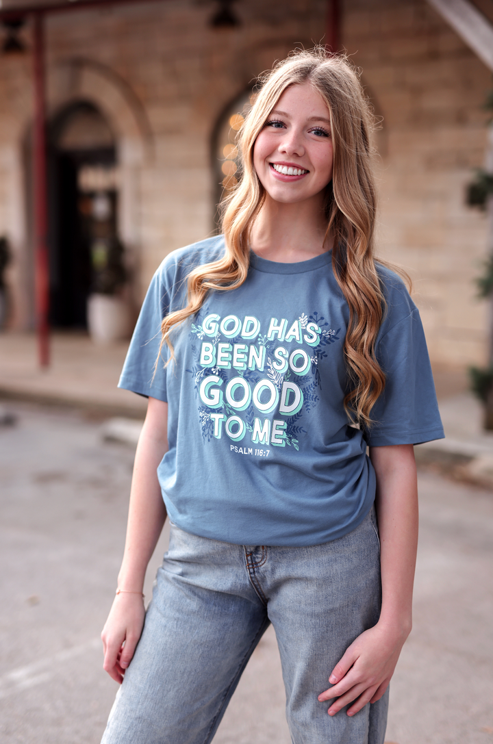 K&C - God Has Been So Good (Slate) - Short Sleeve/Crew