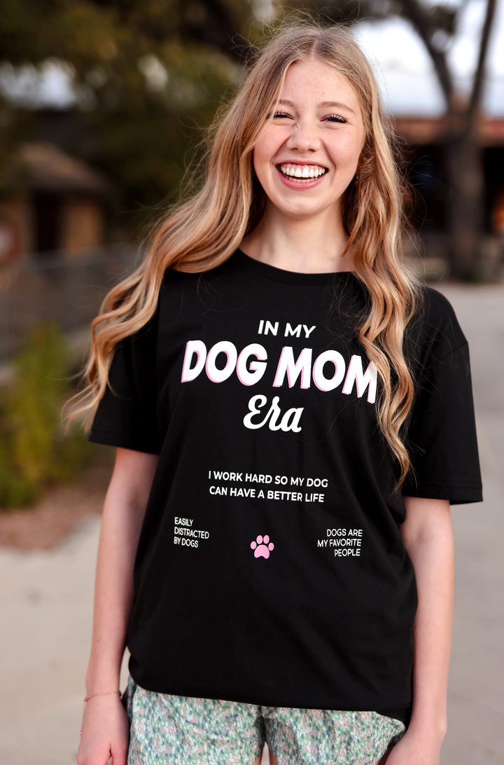 Dog Mom Era (Midnight) - Short Sleeve/Crew