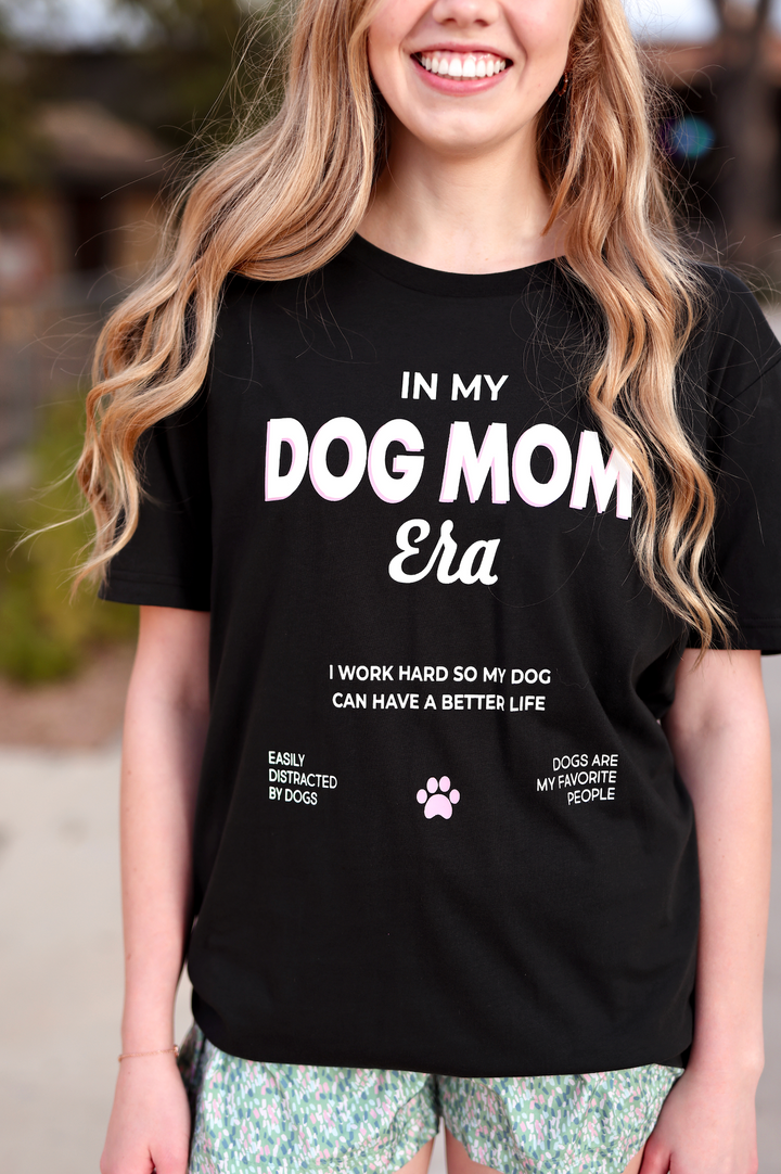 Dog Mom Era (Midnight) - Short Sleeve/Crew