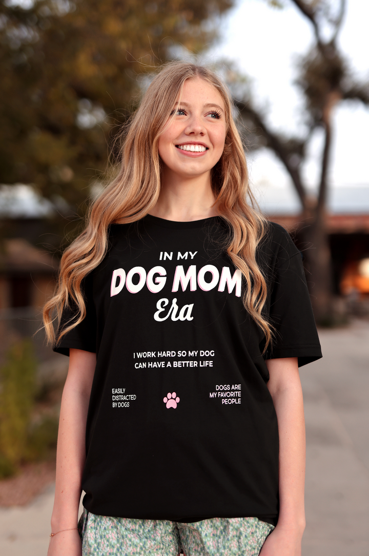 Dog Mom Era (Midnight) - Short Sleeve/Crew