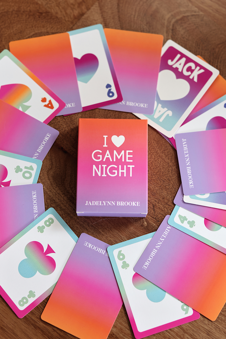 "I 💜 Game Night" Jadelynn Brooke Playing Cards